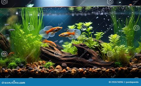 Aquarium fish Guppy stock photo. Image of tank, marine - 292674096