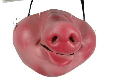 Retail Selling Tricky Mask Pig Nose Half Face Mask Halloween Funny Mask, Costume Ball Drop ...