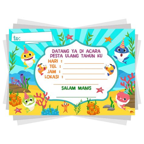 Download Template Undangan Ulang Tahun Anak Words Of Sympathy - IMAGESEE