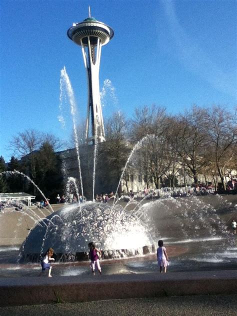 Seattle Center Fountain | Seattle center, Pacific northwest, Space needle