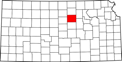 Image: Map of Kansas highlighting Ottawa County