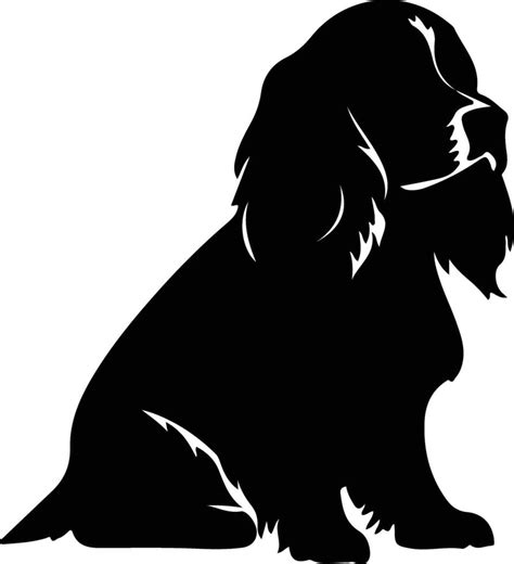 American Cocker Spaniel silhouette 38099517 Vector Art at Vecteezy