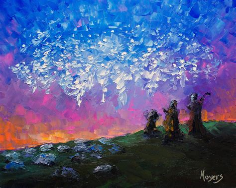 Host of Angels Painting by Mike Moyers - Pixels