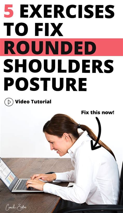 5 Exercises To Fix Rounded Shoulders Fast (And Neck Pain) - Coach Sofia Fitness