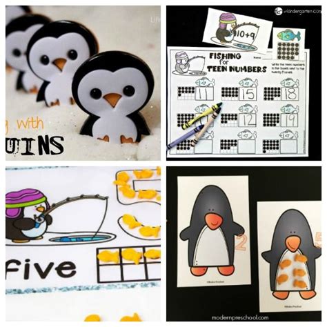 Penguin Math and Counting Activities for Preschool and Kindergarten ...