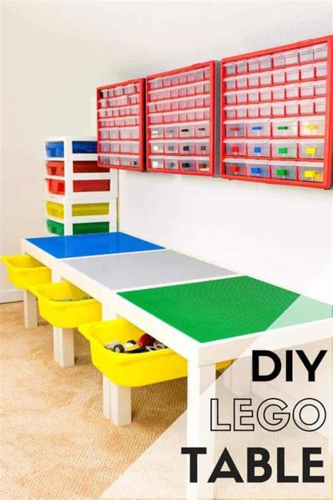 DIY Lego Table with Storage - The Handyman's Daughter