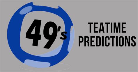 UK 49s Teatime Predictions for Today's Draw