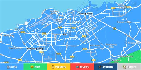 Jeju Island Neighborhood Map