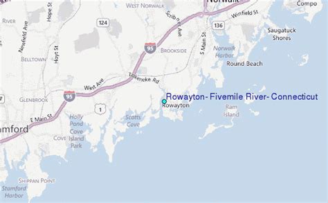 Rowayton, Fivemile River, Connecticut Tide Station Location Guide