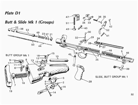 BREN Slide Group & Butt Mk1