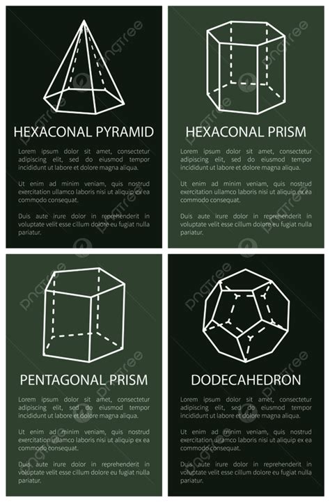 Hexagonal Pyramid And Prism Banner Template Download on Pngtree