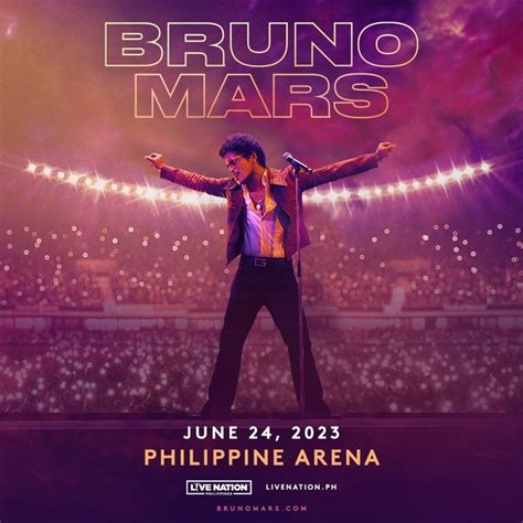 Bruno Mars in Manila on June 24 at the Philippine Arena