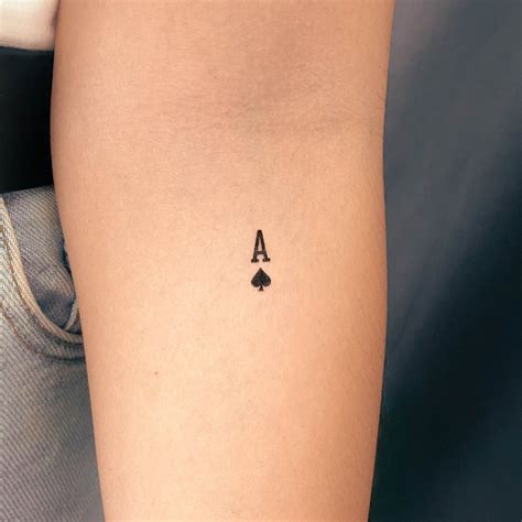 Ace of Spades Temporary Tattoo set of 3 - Etsy