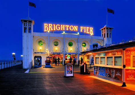 Brighton Pier, England editorial photo. Image of attraction - 20891831