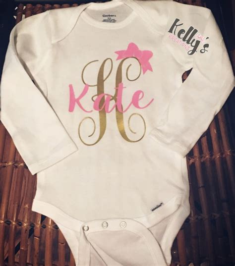 Baby Girl Outfit-personalized Baby Shirt-monogram - Etsy