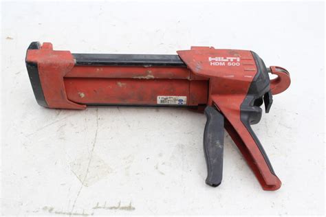 Hilti HDM 500 Manual Adhesive Epoxy Dispenser Gun W/ HIT-CB 500 Cartridge Holder ...