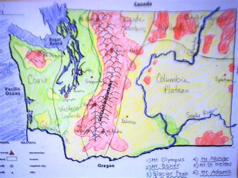 Project: Washington Topo Map - CVES 4TH GRADE