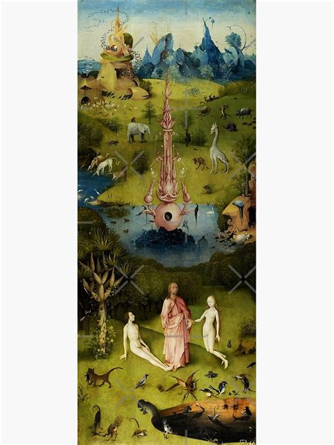 "Garden of Earthly Delights , Paradise, Adam And Eve by Hieronymus Bosch" Photographic Print by ...