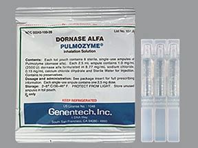 Pulmozyme (dornase alfa) dosing, indications, interactions, adverse ...