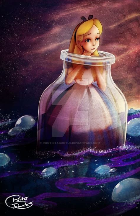 Alice floating in a glass bottle. RootisTabootus on DeviantArt ...