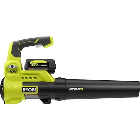 RYOBI 40V 110 MPH 525 CFM Cordless Battery Variable-Speed Jet Fan Leaf ...