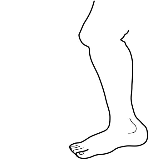 leg-b-w - Openclipart