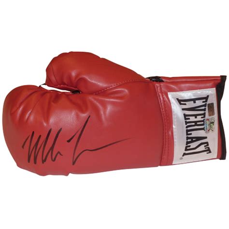 Mike Tyson Autographed Everlast Red Boxing Glove - Tyson Hologram ...