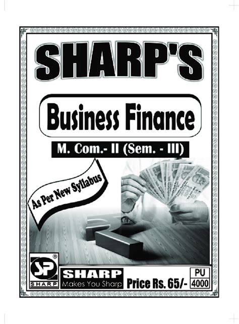 Download Business Finance PDF Online by Sharp Publications