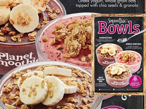 Planet Smoothie Launches Smoothie Bowls Nationwide - Chew Boom