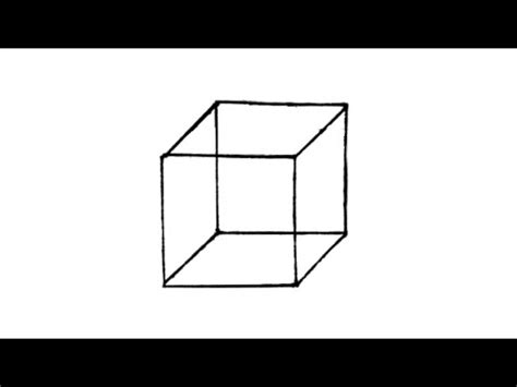 How to draw A 3D Cube Drawing - YouTube