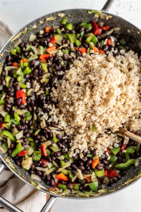 Vegan Black Beans and Rice - Running on Real Food