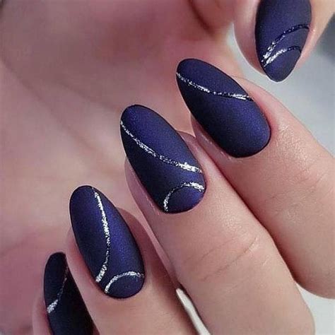 #ombrenails | Blue glitter nails, Matte nails design, Blue ombre nails