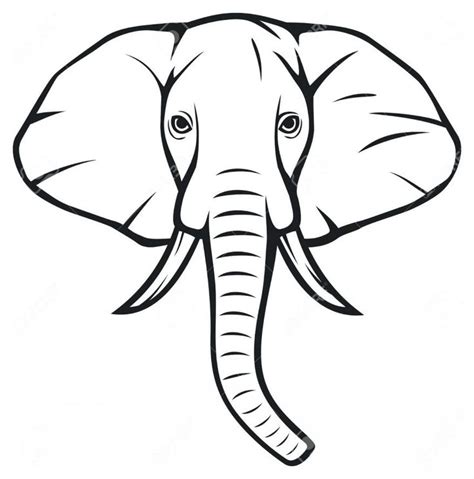 simple elephant face drawing - You Are Doing A Good Job Journal Photo ...