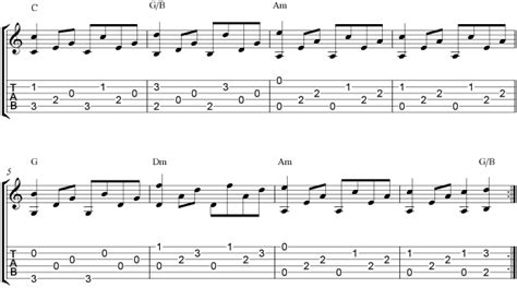 Travis Picking | How To Play Travis Picking | Dust In The Wind Guitar Tabs