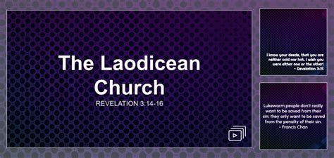 The Laodicean Church Sermon by Sermon Research Assistant, Revelation 3: ...