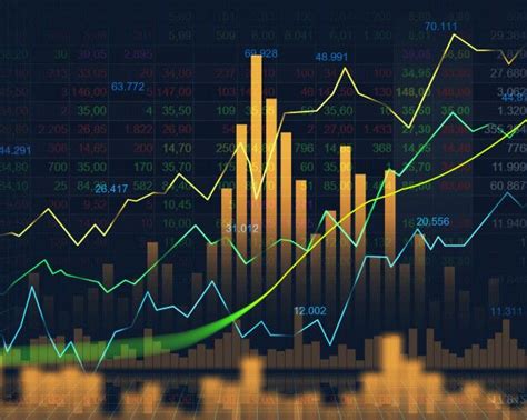 Mercado de ações ou forex trading gráfico no conceito gráfico | Foto ...