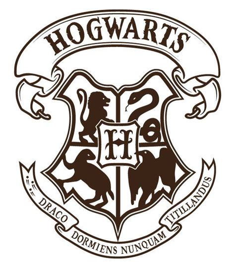 Hogwarts Logo Vector 5 - portsmou thnowand then | Coloriage harry ...