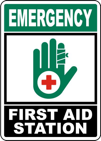 Emergency First Aid Station Sign - Claim Your 10% Discount