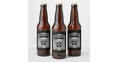 82nd Airborne Division America's Guard of Honor Beer Bottle Label | Zazzle