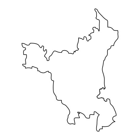 Haryana state map, administrative division of India. Vector illustration. 25451081 Vector Art at ...