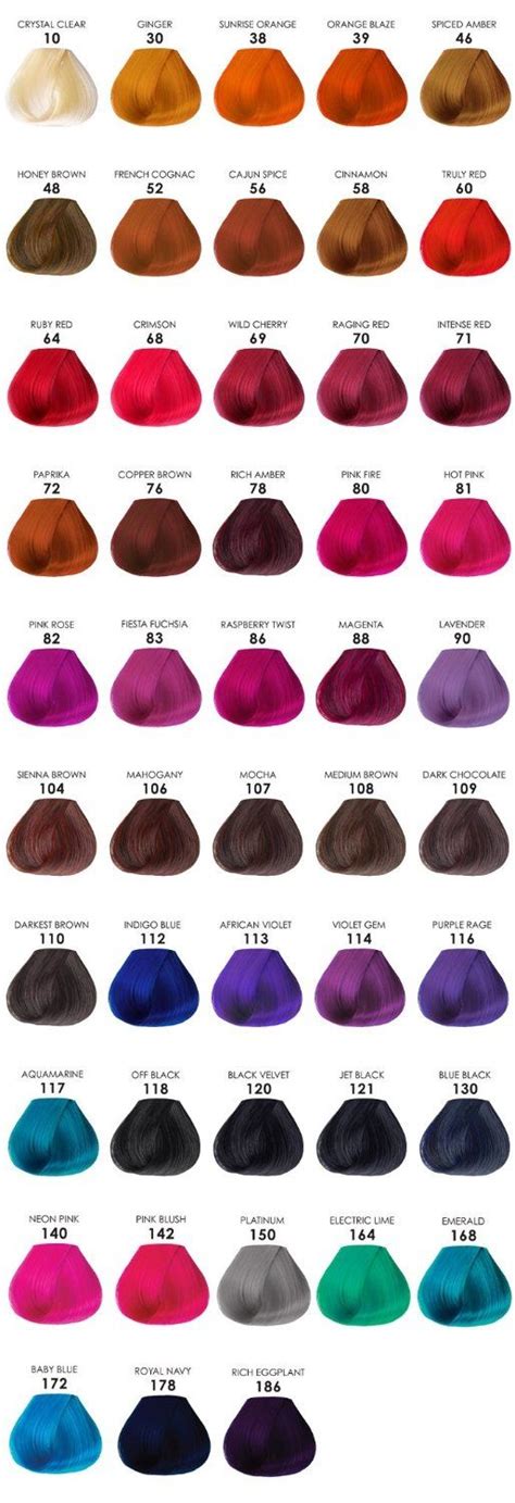 adore hair colour chart - This Will Help Website Stills Gallery