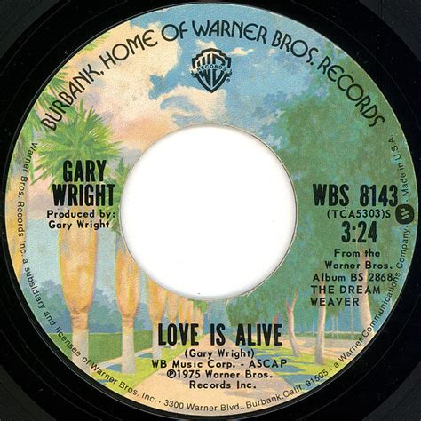 Gary Wright – Love Is Alive / Much Higher (1975, Pitman Pressing, Vinyl ...