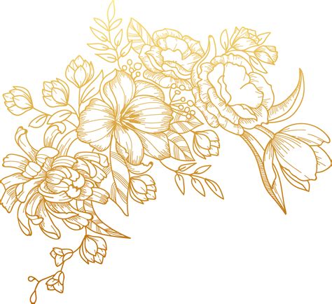 a drawing of flowers on a white background with gold foil lettering that says, i love you