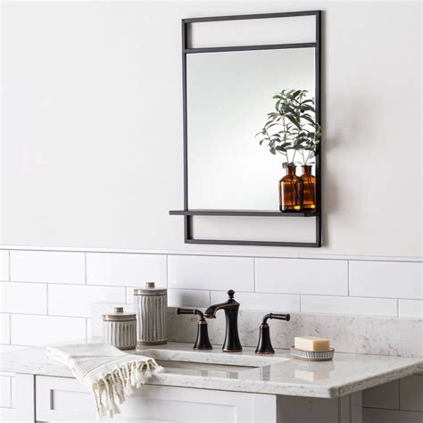 Bath Mirror With Shelf in Black | Target’s New Hearth and Hand Fall 2019 Products | POPSUGAR ...