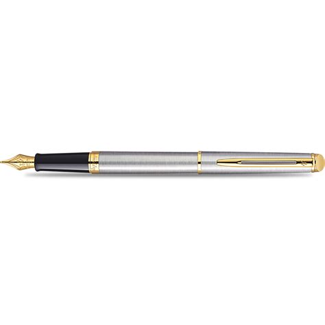 Waterman Hemisphere Essential Stainless Steel GT Fountain Pen – Pen ...