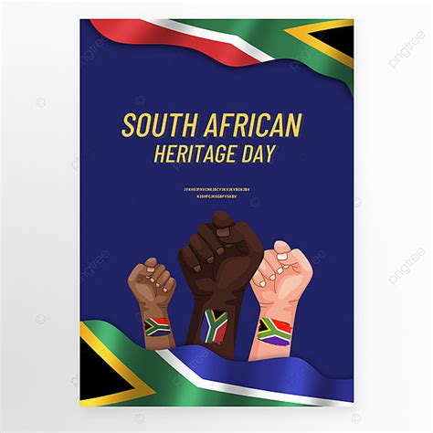 South African Heritage Day Blue Poster Template Download on Pngtree