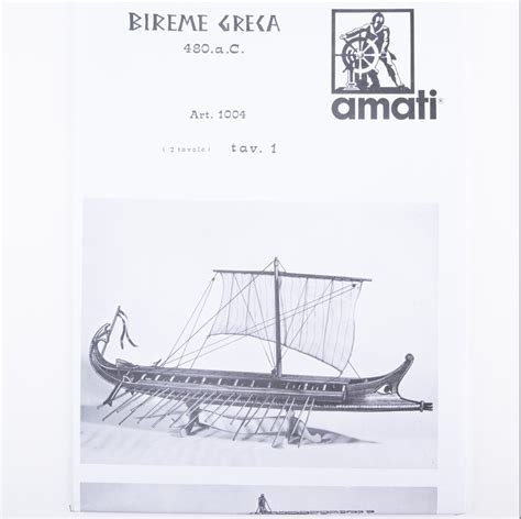 Greek Bireme Construction Plans - Nature Coast Hobby Shop