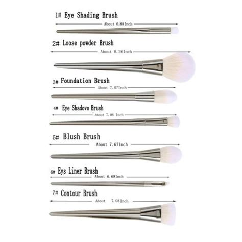 7Pcs High Brushes Blush Brushes Makeup Brush - BelleChic