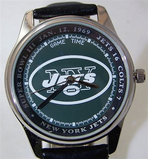 New York Jets Super Bowl III Watch Game Time vintage Wristwatch