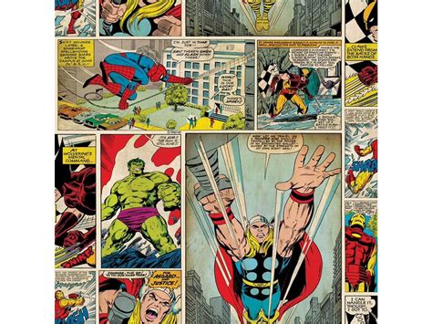 MARVEL COMIC STRIP WALLPAPER 70-264